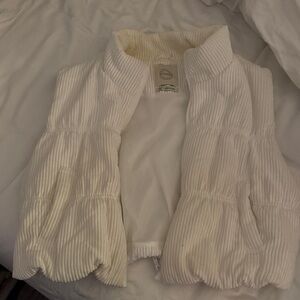 Stoosh Cream Ribbed Vest